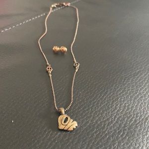 Lucky Brand necklace and earring set.